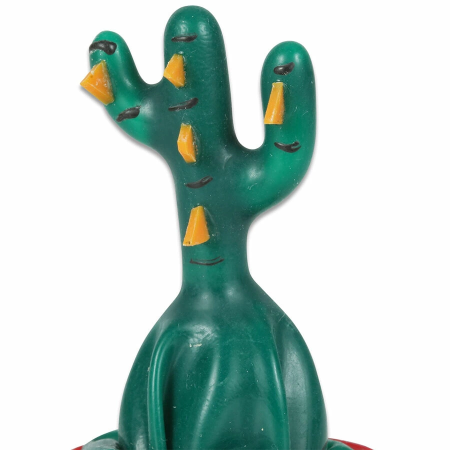 CONDOMERIE Hand-Painted Decorative Latex Model Cactus Motif Green