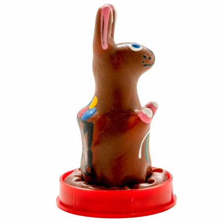 Condomerie Hand-Painted Decorative Condom Easter Bunny Design Latex Art