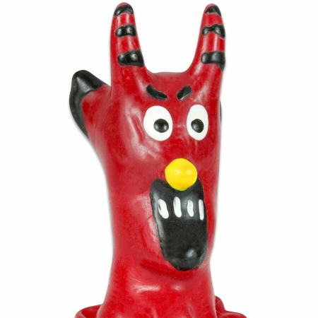 CONDOMERIE Red Devil Hand-Painted Decorative Latex Model, Art Edition