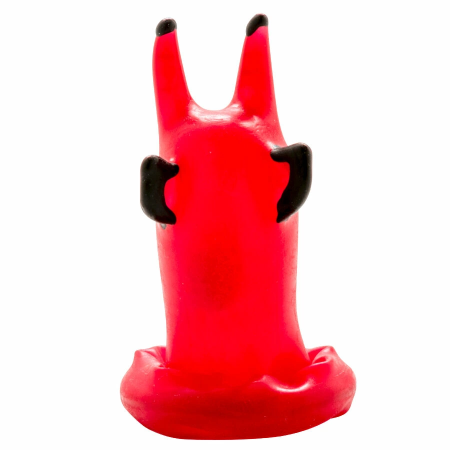 CONDOMERIE Red Devil Hand-Painted Decorative Latex Model, Art Edition