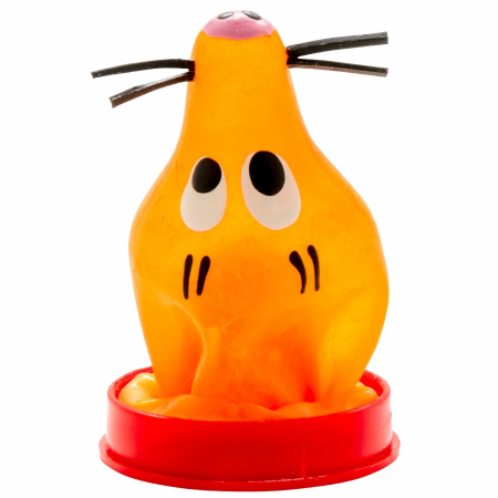 CONDOMERIE Hand-Painted Decorative Latex Model FOX GLUED, Bohemian Art