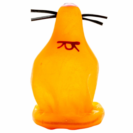 CONDOMERIE Hand-Painted Decorative Latex Model FOX GLUED, Bohemian Art