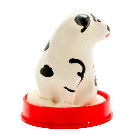 Condomerie Hand-Painted Decorative Latex Cover Dalmatian Dog Motif