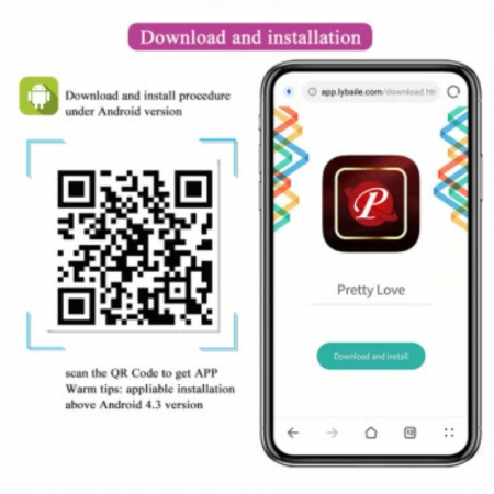 Pretty Love Catalina App-Controlled Silicone Massager Lilac Waterproof