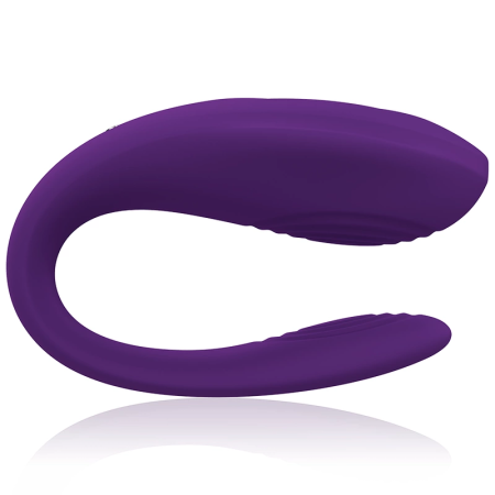 Intense Bruno Double Motor Lilac Silicone Couple Massager, Remote, 62mm