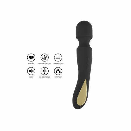 TOYJOY Zenith Wand Massager Black - Premium Silicone, LED, 23cm