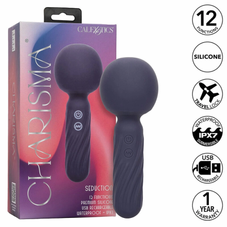 CalExotics Charisma Seduction Massager 12 Modes, Waterproof, Purple