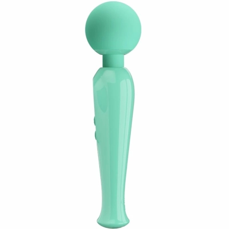 Pretty Love Skyler Rechargeable Green Wand Massager LCD 10 Modes
