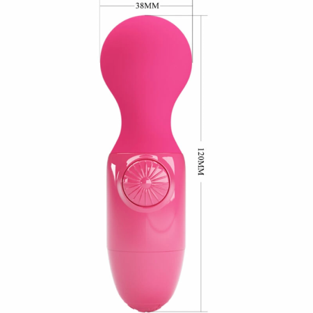 Pretty Love Magenta Mini Personal Massager - Compact Silicone Wand