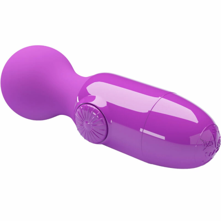 Pretty Love Wonder Mini Wand Massager Purple Silicone Compact Design
