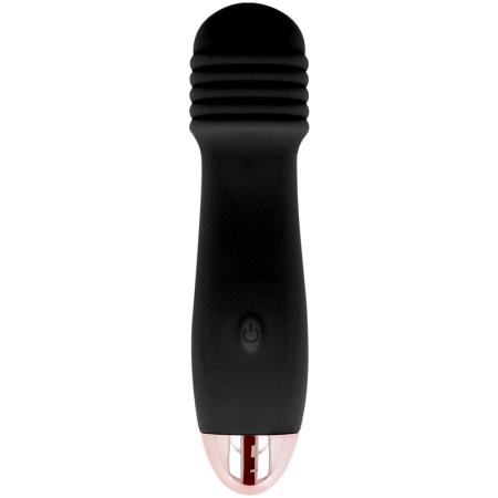Dolce Vita Three Black Intimate Massager 7-Speed Rechargeable Silicone 12.2cm