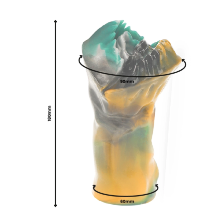 EPIC Arges Cyclops Intimate Silicone Device Mouth Design 180mm Blue