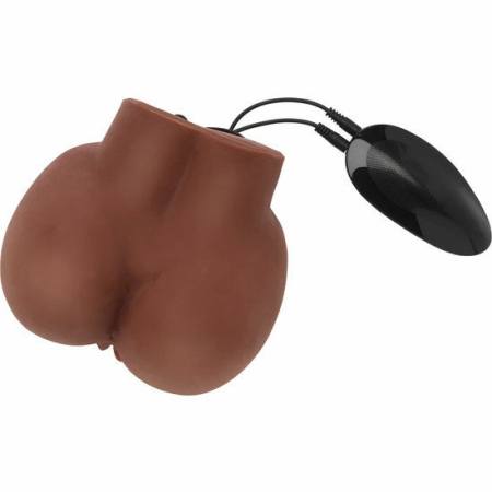 ACT Intimate Machine Big Ass TPR Dual Channel with Brown Vibrator 21cm