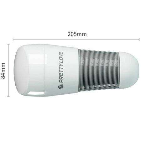 Pretty Love Kitty White Intimate Device Soft Texture Silicone 21 cm