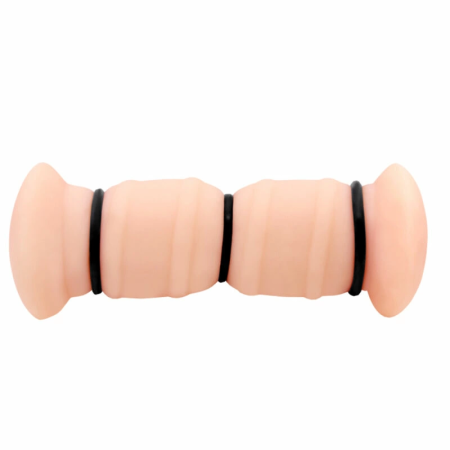CRAZY BULL Emma Dual-Channel Intimate Device, Vibration, Natural, Large