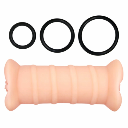 CRAZY BULL Emma Dual-Channel Intimate Device, Vibration, Natural, Large
