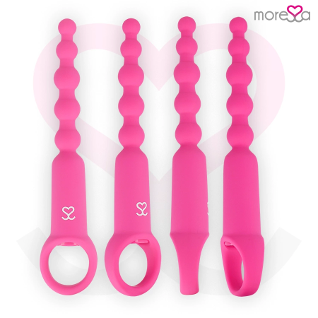 Moressa Ronie Remote-Controlled Anal Bead System Pink - Silicone, 7 Modes