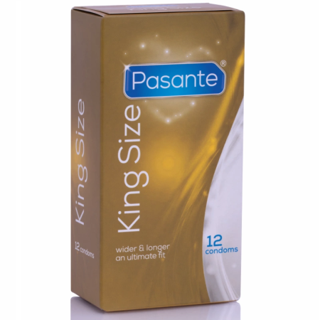 Pasante King Size XL Wide & Long Condoms 12-Pack 60mm 205mm CE Certified