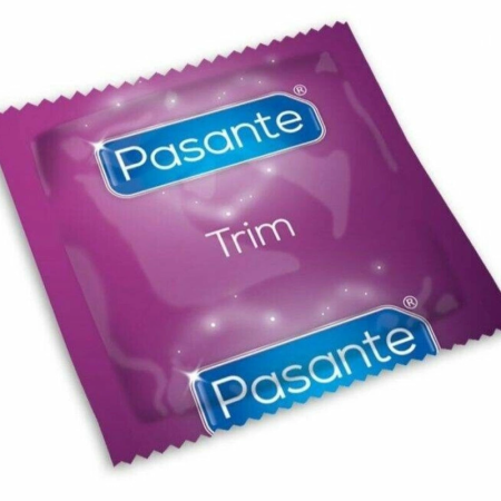 Pasante Trim Closer Fit Condoms 49mm 144-Pack Transparent Latex