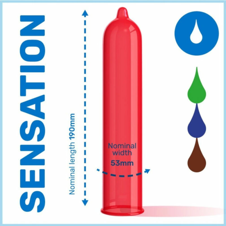 Pasante Eco Pack Flavors Assorted Condoms 288 pcs - Chocolate, Mint, Blueberry, Strawberry