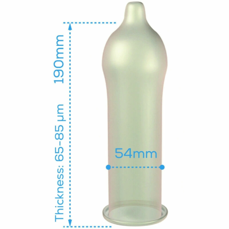 Pasante Naturelle ECO Pack 288 Transparent Condoms Smooth Surface 54mm