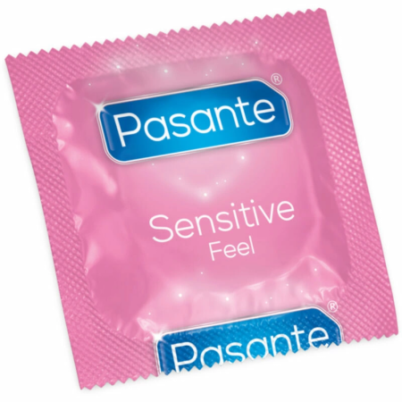Pasante Sensitive Feel Ultra-Thin Latex Protection 144-Pack Transparent