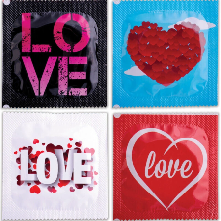 Pasante Love Bag 144 pcs - Transparent Latex, 54mm, Smooth Finish