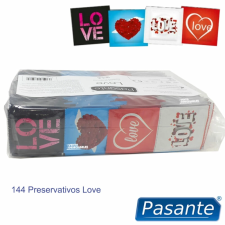 Pasante Love Bag 144 pcs - Transparent Latex, 54mm, Smooth Finish