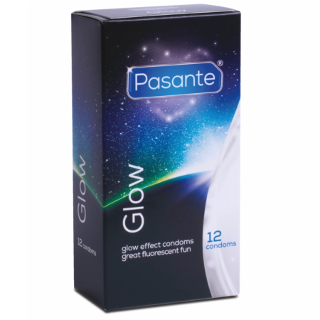 Pasante Glow in the Dark Condoms 12-Pack 190mm 53mm CE Certified