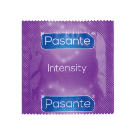 Pasante Ribs & Dots Intensity 12pcs - Textured Latex Condoms, 52mm