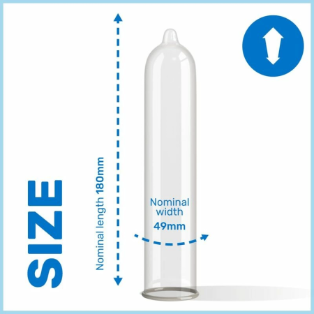 Pasante Thin Trim 12-Pack Narrow Fit Protective Sheaths, 49mm, Natural