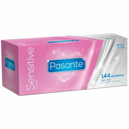 Pasante Sensitive Ultrafine Condoms 144pcs Ultra Thin Natural 52mm