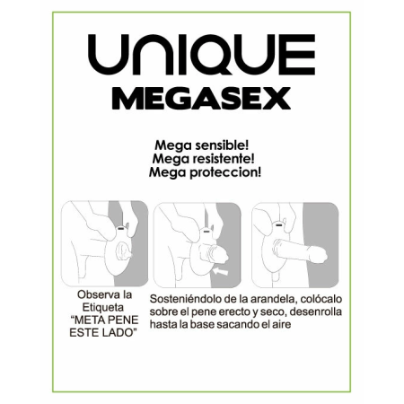 UNIQ MEGASEX Latex-Free Sensitive Condoms 3-Pack Ultra-Thin Flexible