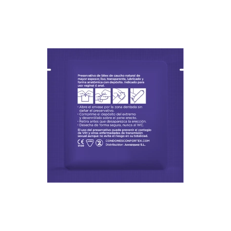 Confortex Nature Forte Premium Latex Condoms 144-Pack CE Certified