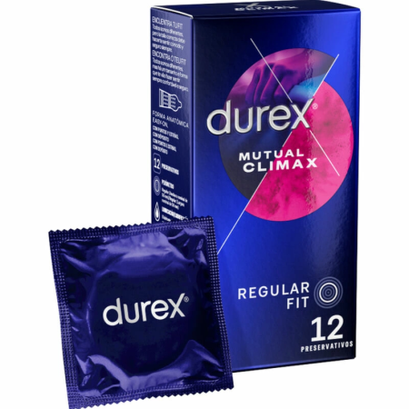 Durex Mutual Climax 12 pcs - Anatomical Condoms with Performa Lubricant
