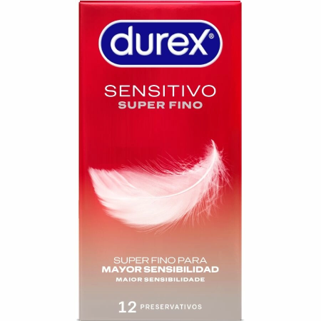 Durex Sensitive Total Contact Ultra-Thin 12-Pack, Sensi-Fit, 52mm