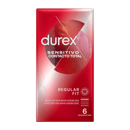 Durex Sensitive Total Contact Ultra-Thin Latex 6-Pack Condoms 52mm
