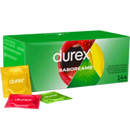 Durex Pleasure Fruits Condoms 144 pcs - Colorful, Flavored, Easy-On Design