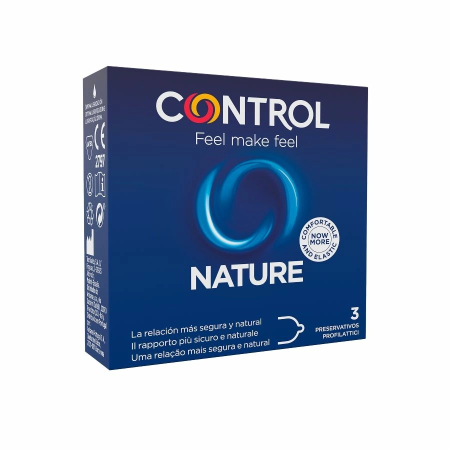 Control Adapta Nature 3-Pack Latex Protective Covers 54mm Smooth Fit