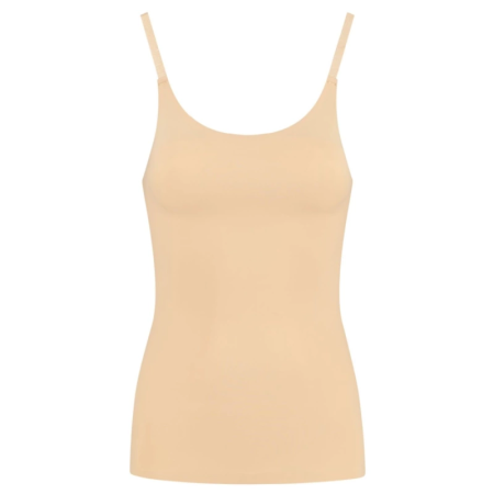 Bye Bra Light Control Invisible Singlet T-Shirt XXL Beige Microfiber