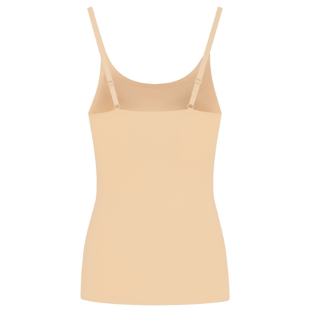 Bye Bra Light Control Invisible Singlet Beige XL - Seamless Lightweight Top