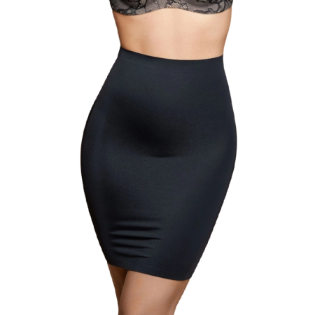 Bye Bra Light Control Skirt Invisible Black XXL - Lightweight Shaping Slip