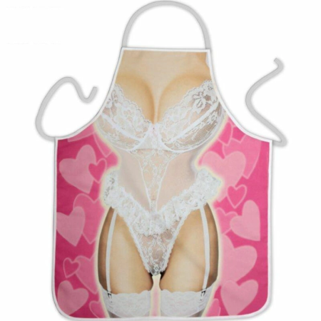 Diablo Picante Apron for Women - Humorous Party Design, 100% Polyester