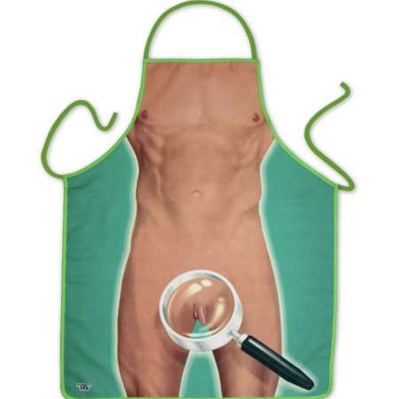 Diablo Picante Men's Party Apron with Humorous Graphic Design, Polyester