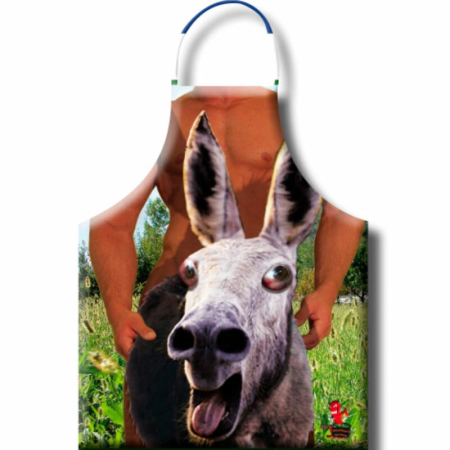 Diablo Picante Donkey Apron - Humorous Party Polyester Apron, Adjustable