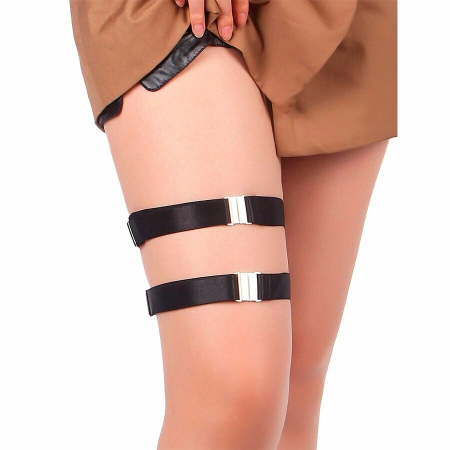 SUBBLIME 957476 Adjustable Leg Straps with Buckle System Black PU