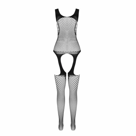 PASSION BS104 Bodystocking White One Size - Elegant Mesh Lingerie