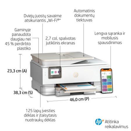 HP ENVY Bevielis Visų Viename Spausdintuvas