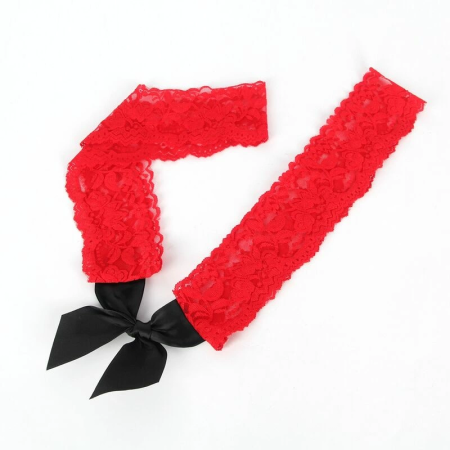 Subblime 952068 Mesh Mini Dress Black & Red Stitching One Size