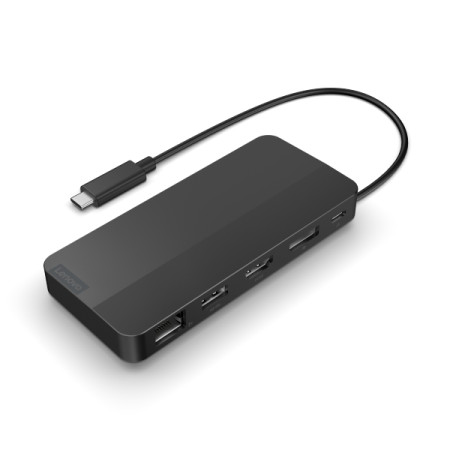 Lenovo 40B90000WW knyginių kompiuterių dokas / jungčių replikatorius Vielinis USB 3.2 Gen 1 (3.1 Gen 1) Type-C Juoda